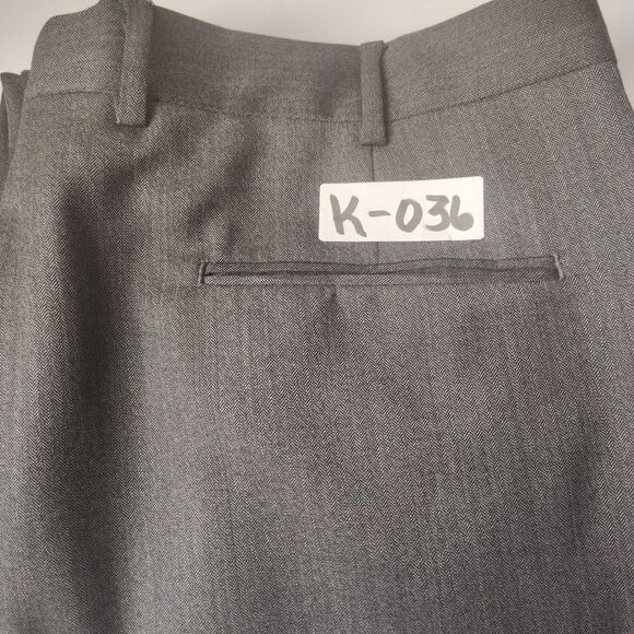 Jos A Bank Executive Collection 40x32 Dark Gray 100% Wool Cuffed Dress Pants - Picture 13 of 13